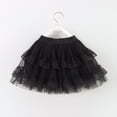 thumbnail image 5 of LYHaoo Girls Tutu Dress Layered Skirt With Satin Waistband For Party，Princess Casual Dresses Sizes 9-10 Years Black, 5 of 7