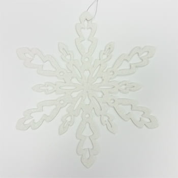 Holiday Time White Snowflake Ornament, 15"