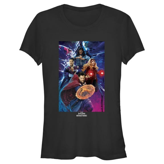 Junior's Marvel Doctor Strange Dr Strange Group Shot T-Shirt