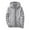 Grey, variant on Men's Casual Hooded Cardigan Reflective Zipper Outdoor Sport Coat Pure Color Plus Size Comfort Fit Workwear Men's Trench Coat Plus Size Winter Cardigan for Men