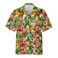 thumbnail image 4 of Camisas para hombre con estampado 3D de vaca de Brownswiss, ropa hawaiana con gráfico de ganado, playeras, blusas divertidas con cabeza de vaca suiza, blusas para niño, 4 of 5