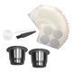 thumbnail image 5 of Cápsus de reutilizables Cápsus recables Cápsus de seldo de material acero inoxidable de filtros de Compatible con cafeteras CUTICAT Filtro de café reutilizable, 5 of 8