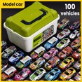 thumbnail image 1 of 100PCS Mini Alloy Car Model Set with Storage Box Recyclable Car Toys Sliding Inertia Car Children's Gift 100 vehicles, 1 of 6