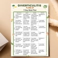 thumbnail image 2 of Dietary Plan Poster For Diverticulitis Attack, Low Fiber 7-day Diet Poster, Suitable Dietary Plan For Diverticulitis And IBS, 2 of 2