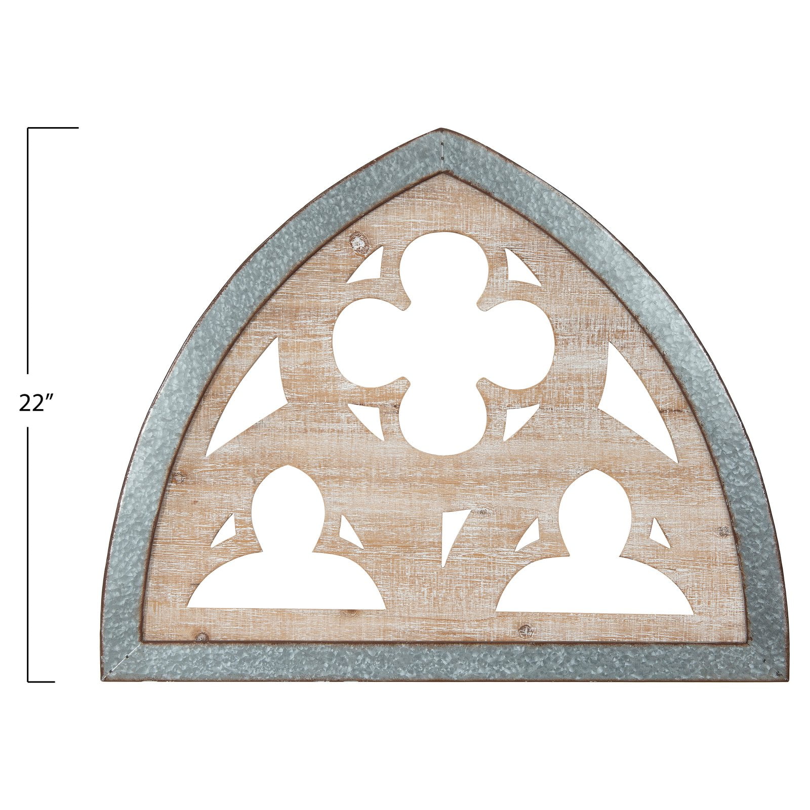 Woven Paths 27.5" Wood & Metal Wall Décor