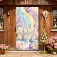 thumbnail image 6 of Aooww Colorful Easter Door Curtain 70.87x35.43 Inches, Polyester Hanging Decor for Classroom, Office, Store & Spring Celebration,I, 6 of 6