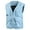 Light Blue, variant on Fancifize Men's Lightweight Zip Front Vest Breathable Mesh Lining Moisture-Wicking Sports Vest Casual Training Sleeveless Jacket Outwear with Pocket