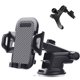 thumbnail image 1 of Soporte de teléfono para automóvil 3 en 1 Soporte de teléfono para automóvil Parabrisas Ventilación de aire Tablero Ventosa Compatible con Smartphone Ancho 50-100 mm (Negro) LingWen 9024715600325, 1 of 1