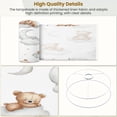 thumbnail image 4 of Linen Drum Lampshades Seamless teddy bears clouds moon stars watercolor hand drawn 13"x13"x10" Light Shade for Table Lamps Floor Lamp Shades Lampshade Replacement Assembly Required, 4 of 8