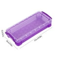 thumbnail image 3 of FAMTKT Snap-tight Lid Plastic Pencil Case, Purple, 3 of 8
