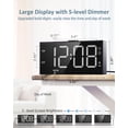 thumbnail image 3 of Reloj Roxicosly con alarma potente con pantalla de 7,5 pulgadas y cargador USB, 3 of 7