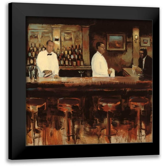 Sullivan, Myles 12x12 Black Modern Framed Museum Art Print Titled - Martini Hour