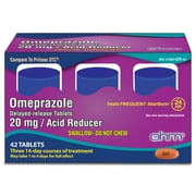 Ohm Omeprazole 20mg, 42 Delayed-Release Tablets, Acid Reducer for Frequent Heartburn, 24-Hour Relief Heartburn Medicine, Helps Relieve Stomach & Chest Discomfort (6 Weeks of Supply, 42, Count)