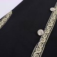 thumbnail image 6 of WRFWUL Mens Medieval Robe Costume Knight Tunic Cosplay Tops Viking Pirate Renaissance Jacket with Belt, 6 of 7
