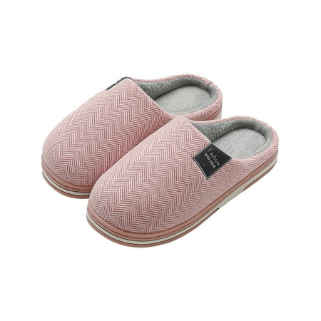 

Avamo Women Men Winter Slippers Ondoor/Outdoor Flat Slip-on House Shoe