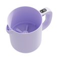 thumbnail image 4 of Batidora de huevos eléctrica, lavadora de arroz, batidora de pie, de mano portátil de gran capacidad, tazón para mezclar para lavar, filtrar y batir Violeta, 4 of 8