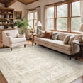 thumbnail image 3 of KUETH 9X12 Vintage Area Rugs Machine Washable Rugs for Living Room, Non Slip Flat Pile Rug with Rubber Backing, Boho Rug for Entryway Bedroom Dining Room Home Office, 3 of 10