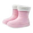 thumbnail image 4 of HAOTAGS Womens Rain Boots, Rainy Day Wear Waterproof Casual Boots Pink 6.5, 4 of 4