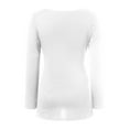 thumbnail image 6 of mgoYE Women's Sweaters Split Side Long Sleeve V Neck Fall Maternity Clothes Ribbed Knit Trendy Pullover Tops(White,L), 6 of 9