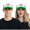 thumbnail image 4 of I Heart Strawberry Love Food Funny Trucker Hat Baseball Cap Unisex Green, 4 of 5