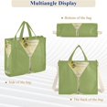 thumbnail image 6 of FORMRS Womens Corduroy Tote Bag Crossbody Shoulder Handbag with Pocket, Martini with Olive, 6 of 7