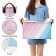 thumbnail image 5 of Yayeee Foldable Storage Basket for Shelves with Handles Waterproof Cloth Bins, Pink Gradient, 5 of 7