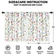 thumbnail image 2 of Blackout Kids Curtains,Pioneer Flower Floral Print Pattern Childrens Insulated Curtains Set Of 2,Bedroom Essentials,Toddler Room Decor 42"x54", 2 of 5