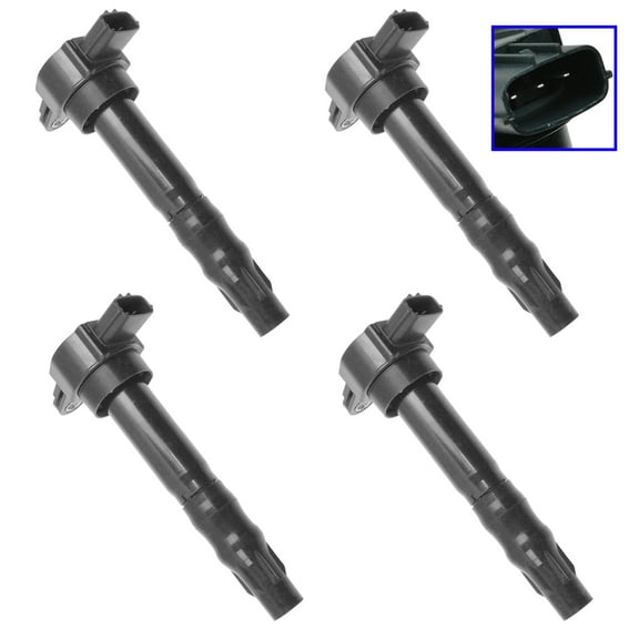 TRQ Engine Ignition Coil Kit Set of 4 for Eclipse Galant Lancer Outlander ICA61645