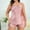Pink, variant on BONIXOOM Christmas Pajamas For Couples Christmas Pajamas For Women Sleepwear Button Short Sleeve Printed Sleep Tops Black XXXXXL