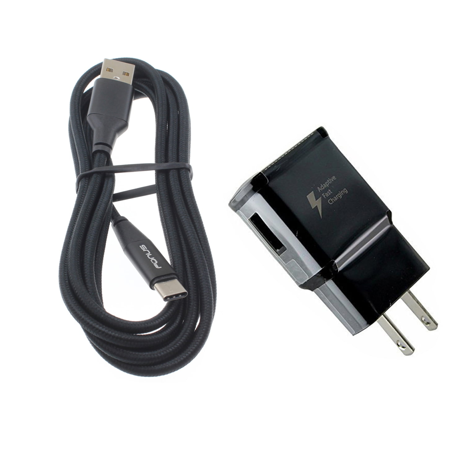 TypeC Fast Home Charger for Alcatel 3V (2019) Phone 6ft USB Cable