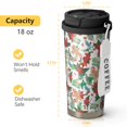 thumbnail image 2 of Christmas 18oz Double Drinking Coffee Mug – Vacuum Insulated Stainless Steel Travel Cup with Leakproof Lid, 316 Steel Thermos Tumbler for Hot & Cold Beverages, 2 of 7