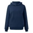 thumbnail image 3 of Oversized Hoodie Long Sleeve Plain Basic Hooded Sweatshirt Trendy Casual Streetwear Pullover Hoodies for Women, 3 of 6