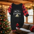 thumbnail image 2 of Aboser Merry Christmas Family Pajamas Matching Sets Xmas Holiday Sleepwear Set Plaid Shirt with Long Pants Lounge Outfits Pijamas De Navidad Para Familia, 2 of 5