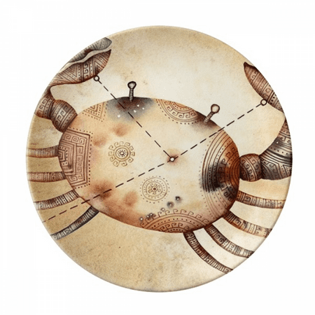 

June July Cancer Constellation Zodiac Plate Decorative Porcelain Salver Tableware Dinner Dish