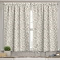 thumbnail image 2 of Ambesonne Oriental Valance & Curtain, Middle Eastern Flora, 55"x36", Beige White, 2 of 6