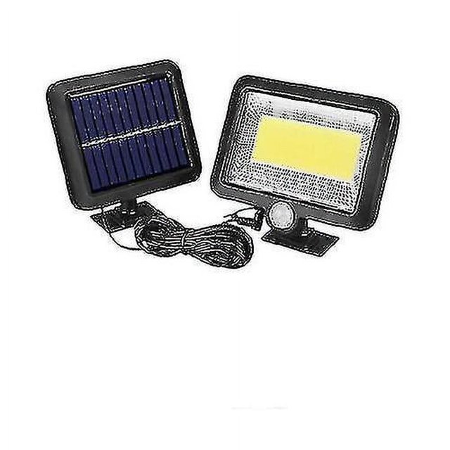 100 Led Cob Solar Wall Lamp with Waterproof Ip65 Sensor for Garden Outdoor Lighting