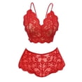 thumbnail image 3 of Womens Fashion Sexy Lingerie For Women Slip Lingerie Deep V Teddy Babydoll Sexy Lace Bodysuit, 3 of 3