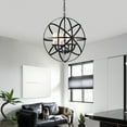 thumbnail image 2 of Qadira 4-light Chrome 18-inch Chandelier, 2 of 4