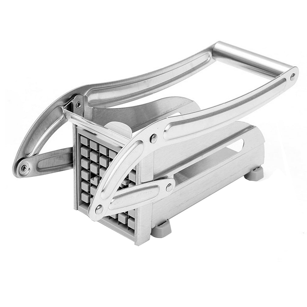 Potato Chipper Stainless Steel French Fry Cutter with Non-slip Chassis  Detachable and Interchangeable Potato Slicer Cooking Gadget Tool for  Kitchen