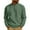 Green, variant on Wlynlyn Mens Crewneck Sweatshirts Fashion Long Sleeve Textured Knit Pullover Loose Casual Quarter Button Tops