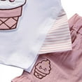 thumbnail image 6 of XBASW Toddler Baby Kids Girls Summer T Shirt Shorts Clothing Outfit Set Short Sleeve Ruffled Tees Tops+ Shorts Print 2PCS Set 1-5T, 6 of 8