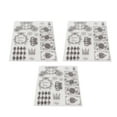 thumbnail image 3 of Clear Stamps, Decorative Stamps 3 PCS Transparent Compact Portable  for Photo Albums, 3 of 7