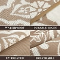 thumbnail image 4 of Outdoor Rug x Reversible Outdoor Plastic Straw Rug Large Outdoor Patio Rug RV Mat Outside Indoor Outdoor Rugs for Patio RV Balcony Deck Picnic Backyard Porch Grey, 4 of 7