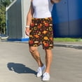 thumbnail image 3 of Daiia Thanksgiving Turkey Mens Woven Stretch Pajama Short,Short Pajama Pants-XX-Large, 3 of 7
