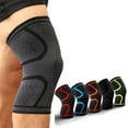 thumbnail image 3 of One Set Of 2 Compression Knee Brace Support Sports Sleeve Arthritis Joint Pain Patella-Relief Multiple colors ﻿, 3 of 6