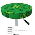thumbnail image 4 of Hirioo St Patrick's Day5 for Round Bar Stool Seat Covers Washable Stool Cushion Slipcover Elastic Bar Chair Covers for 12-14 Inch Chair-13 inch, 4 of 7