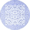 thumbnail image 1 of Ahgly Company Indoor Round Persian Blue Traditional Area Rugs, 5' Round, 1 of 4