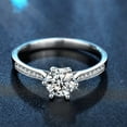 thumbnail image 4 of Whudwhu Emerald And Moissanite Crown Ring, 925 Silver, 4 of 6
