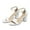 White, variant on AXXD Women White Sandals Clearance Under $10 Summer High Heels Shoes Open Toe Solid Color Casual Comfortable High-heel Sandals