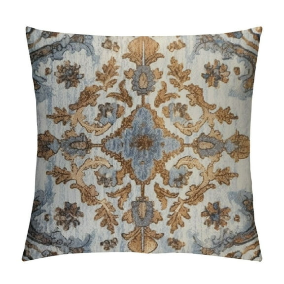 JRXY Ethnic Boho Throw Pillow Covers Vintage Floral Decorative Pillows Cases Farmhouse Accent Home Decor 12x12